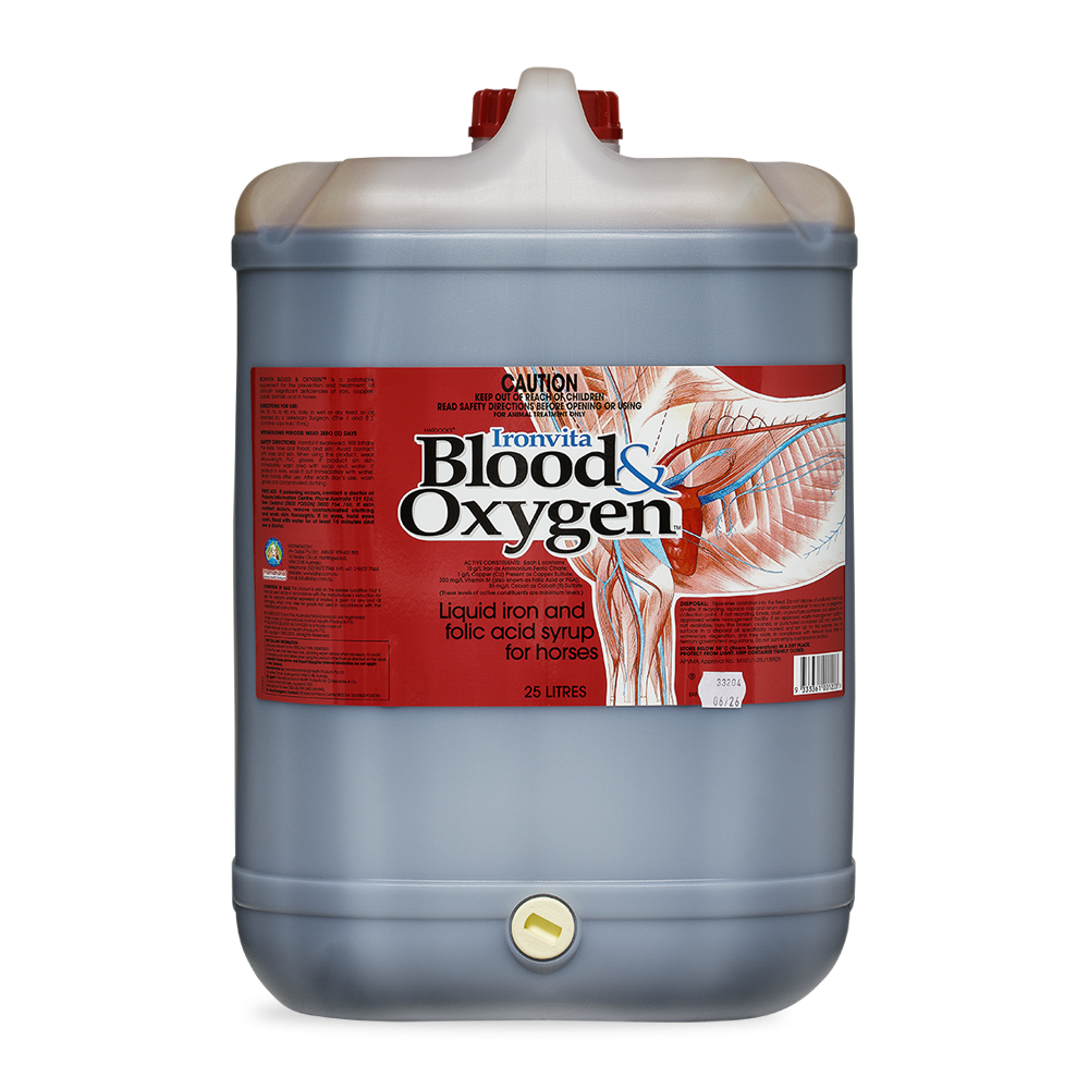 Blood  Oxygen Horse Supplement for Anaemia 25L Container